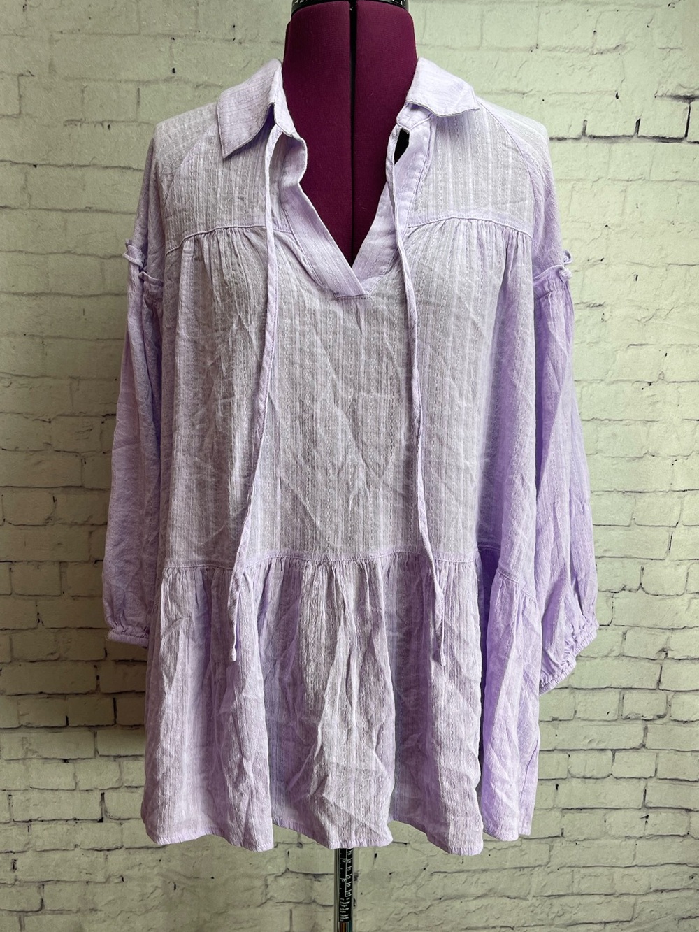 Easel size medium lavender boho Tunic